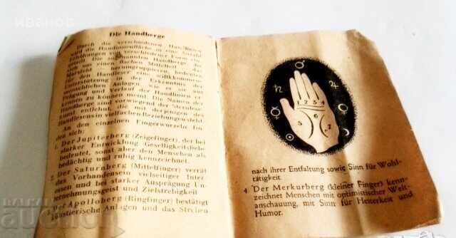 Auction  Old German Book - Palm Reading