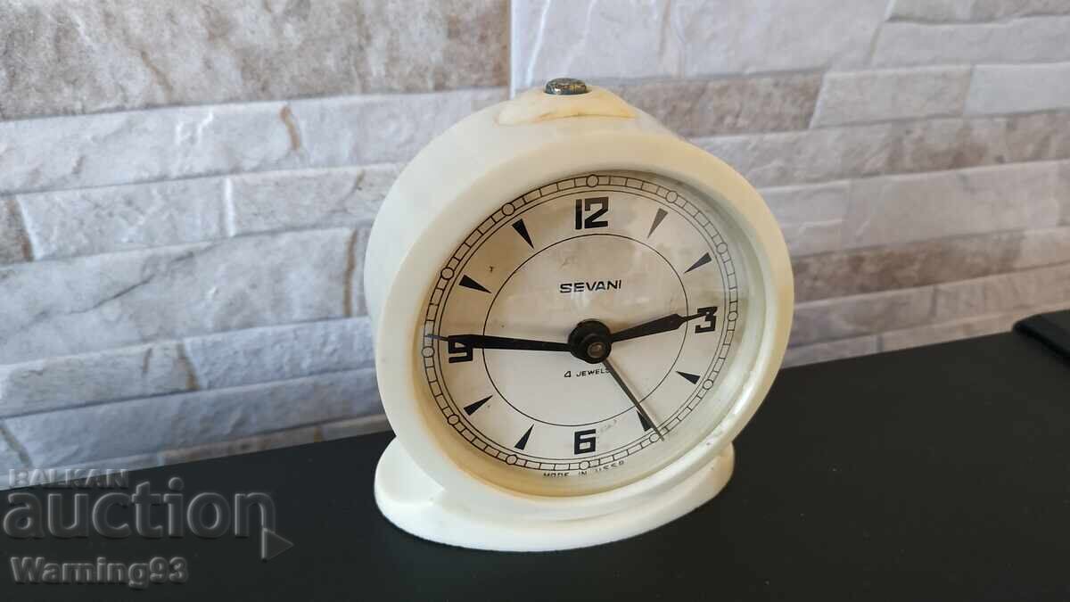 Παλιό ρολόι / Ξυπνητήρι - SEVANI 4 Jewels - Made in USSR - 7