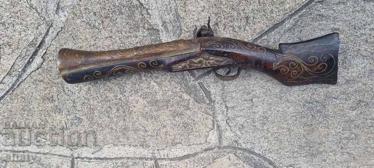 Pistol vechi cu cremene. Trombon - 6