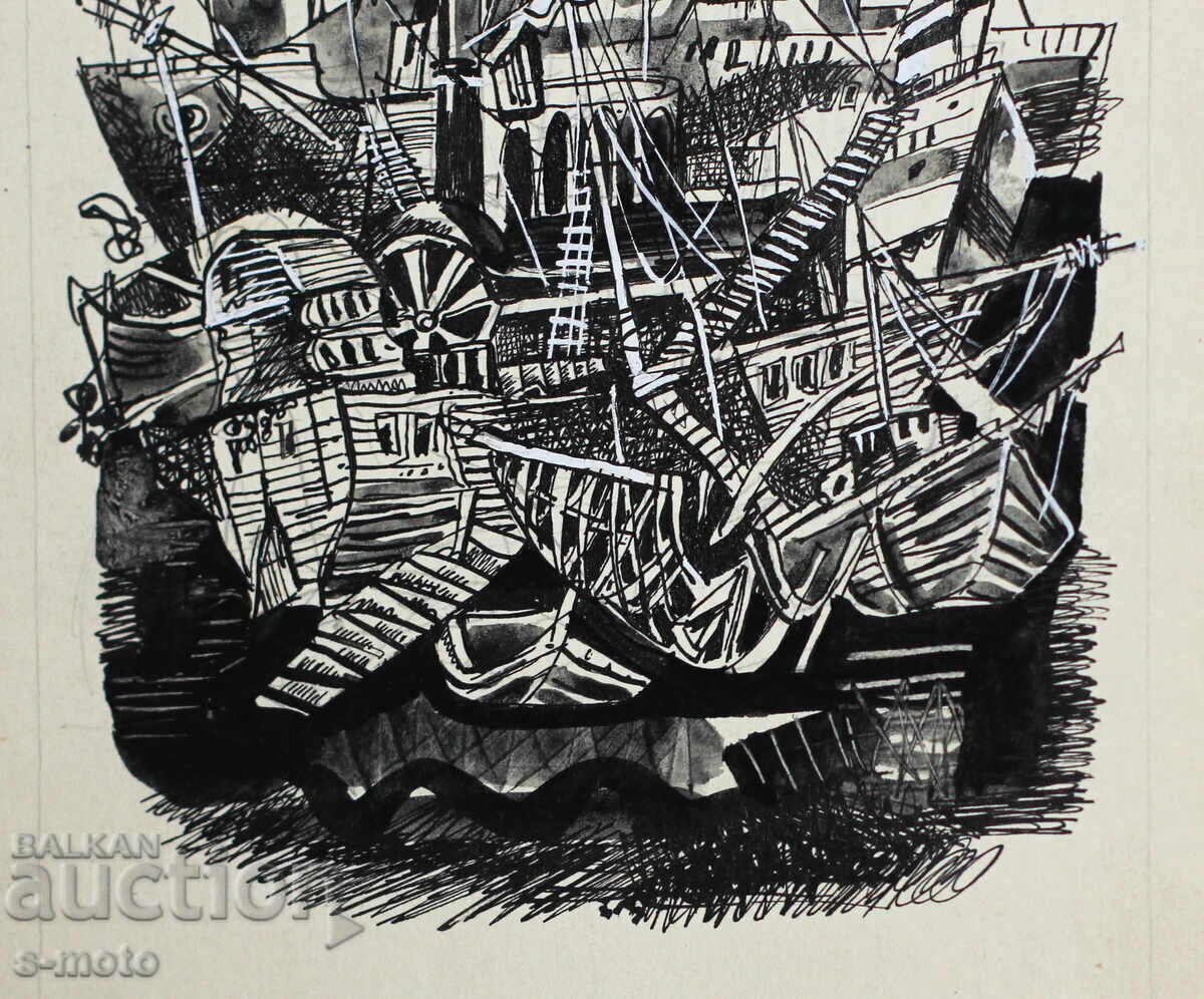 Илия Гошев картина туш / темпера илюстрация - 7 Илия Гошев картина туш / темпера илюстрация - 7