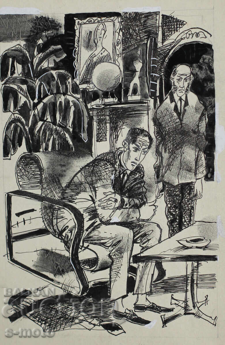 Iliya Goshev Ink / Tempera Painting Illustration with price 160.00 BGN | € 81.81 Iliya Goshev Ink / Tempera Painting Illustration with price 160.00 BGN | € 81.81