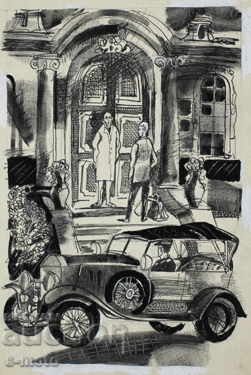 Iliya Goshev Ink / Tempera Painting Illustration with price 160.00 BGN | € 81.81 Iliya Goshev Ink / Tempera Painting Illustration with price 160.00 BGN | € 81.81