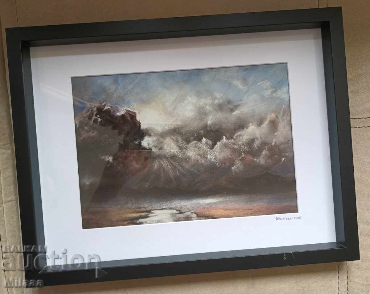 Auction Original painting - dry pastel Auction Original painting - dry pastel