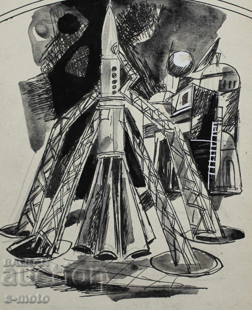 Iliya Goshev Ink Illustration Painting - 6 Iliya Goshev Ink Illustration Painting - 6