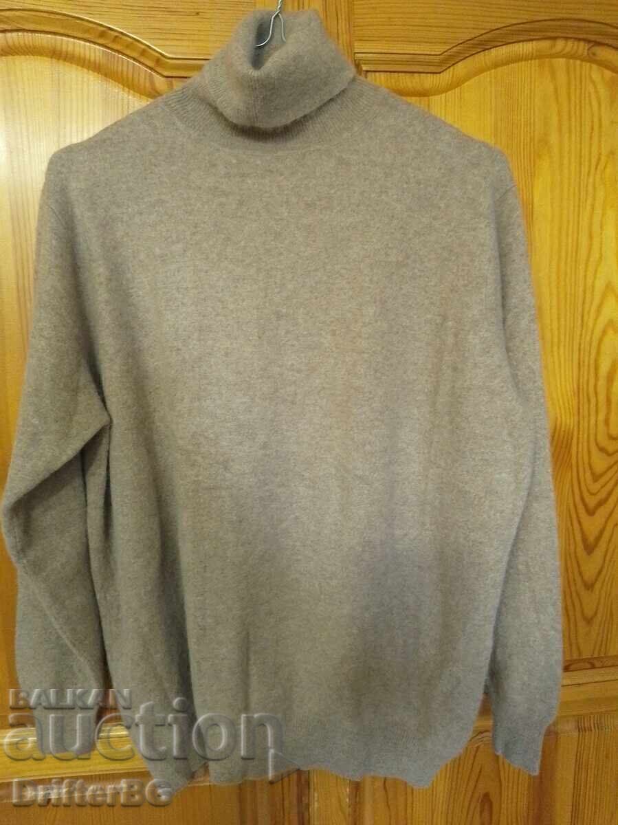 Licitație Cașmir 100%, polo M, ca nou 48/50