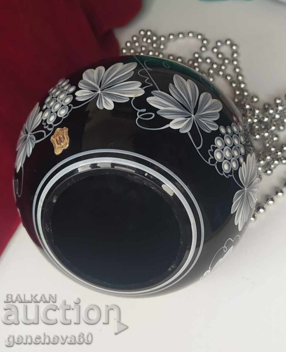 Crystal painted vase ball/sphere - 5