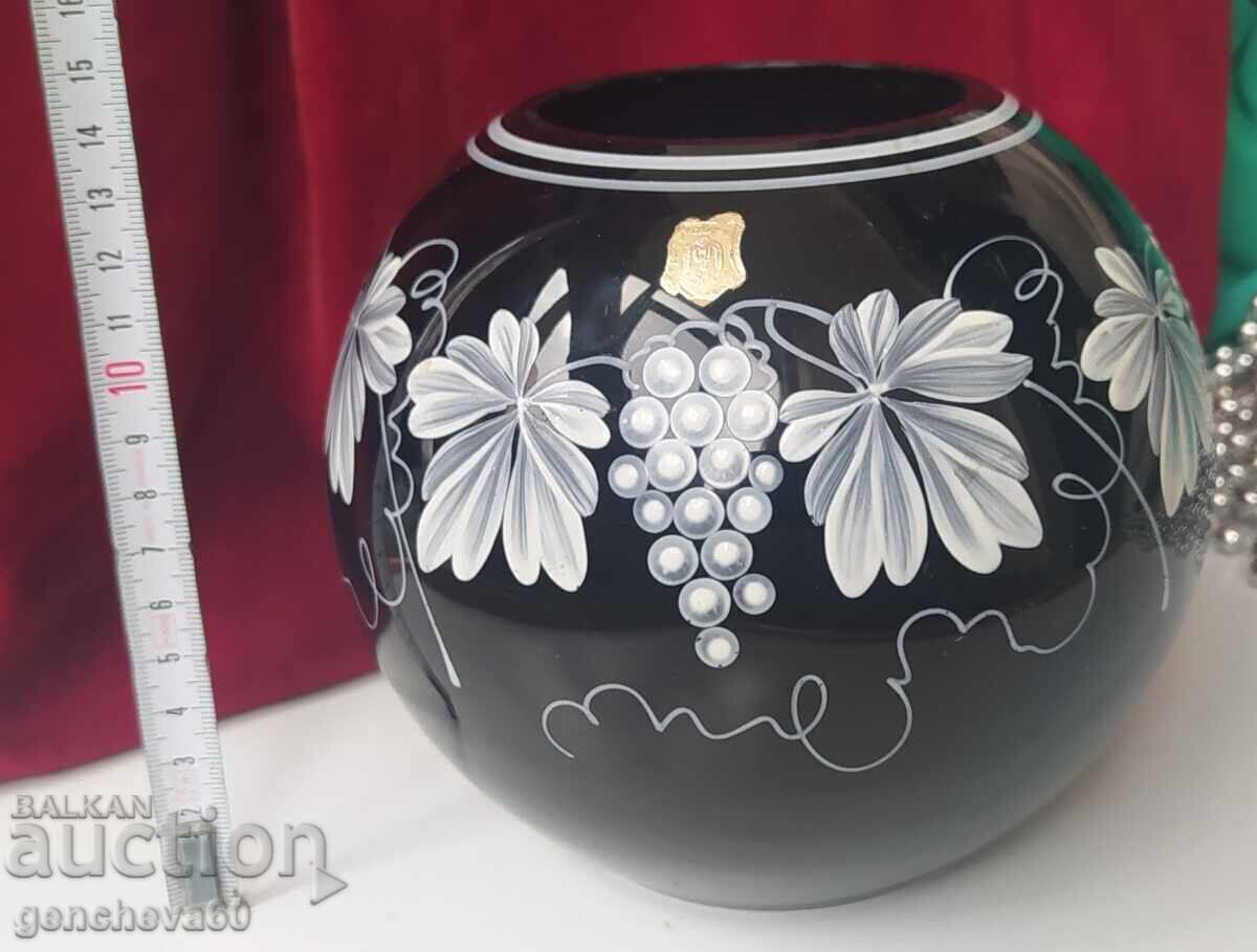 Crystal painted vase ball/sphere