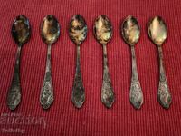 Ασημένια κουταλάκια τσαγιού vintage, ΕΣΣΔ