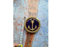 Cutie veche din sticlă turnată manual și bronz