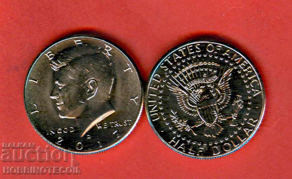 SUA USA 50 cenți 0.50 $ 1/2 $ emisiune 2017 D NOUĂ UNC SUA USA 50 cenți 0.50 $ 1/2 $ emisiune 2017 D NOUĂ UNC