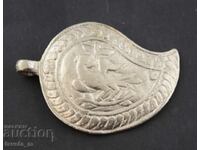 Metal 1/2 clasp for folk costume