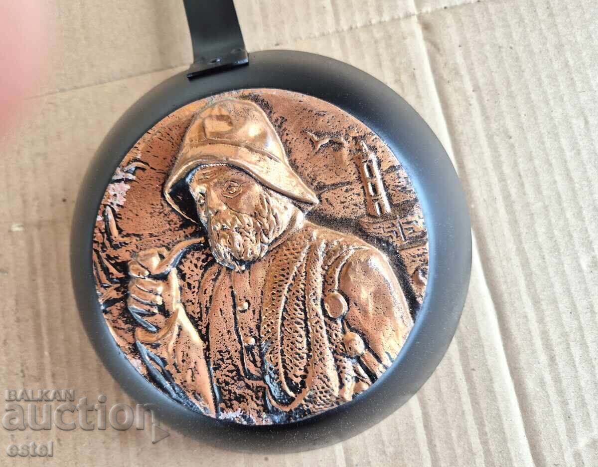 Frying pan, copper decoration with price € 14.50 | 28.36 BGN