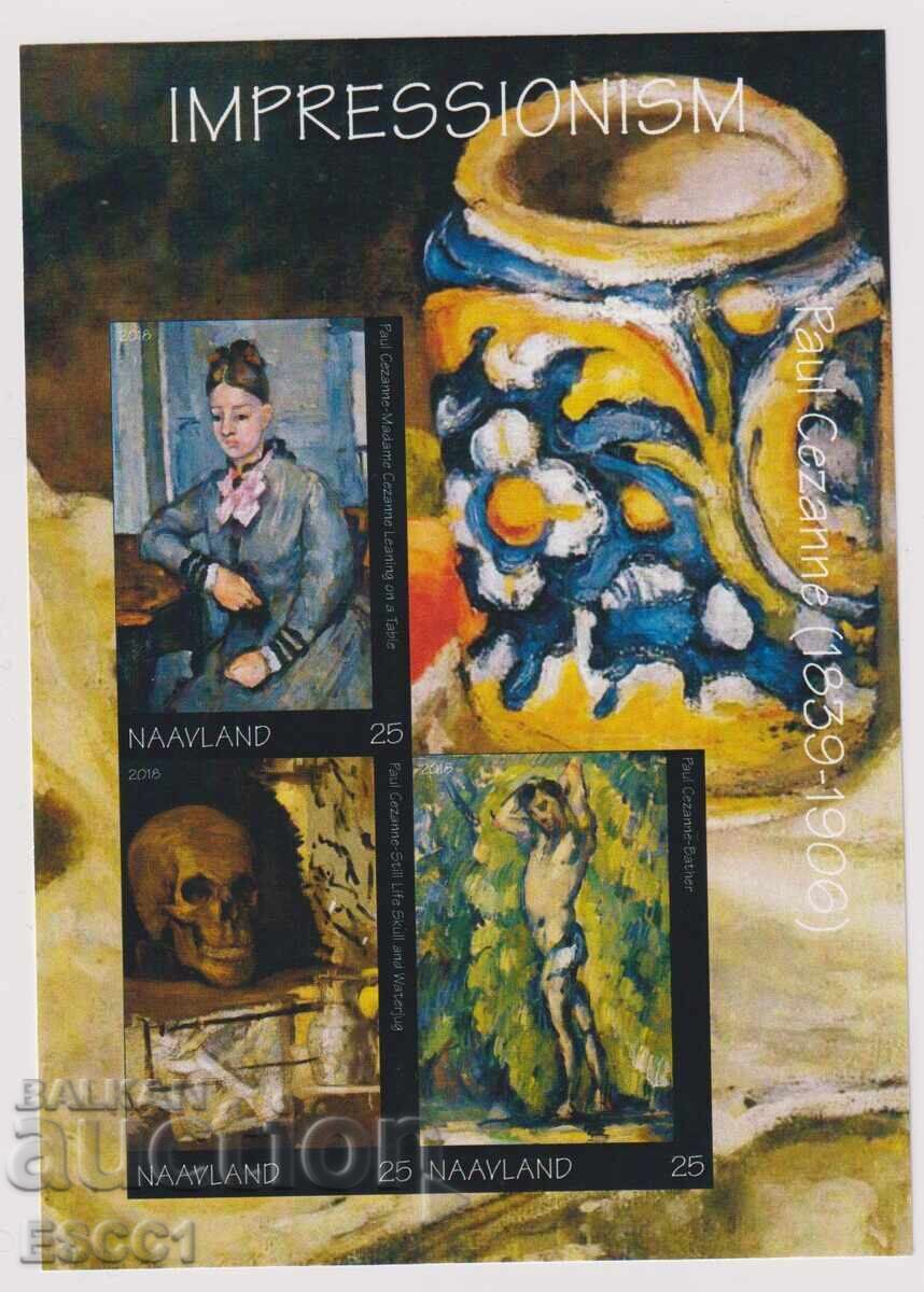 Bloc curat Pictură Cézanne 2018 de Naavland Bloc curat Pictură Cézanne 2018 de Naavland