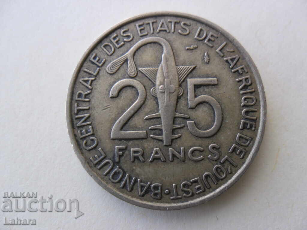 25 franci 1979 Vestul Africii