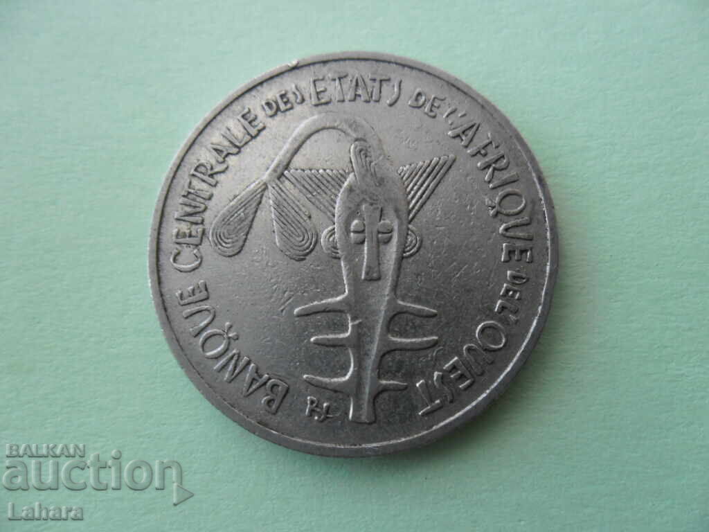 100 φράγκα 1971 μ.Χ. Δυτική Αφρική με τιμή 3.00 BGN | € 1.53