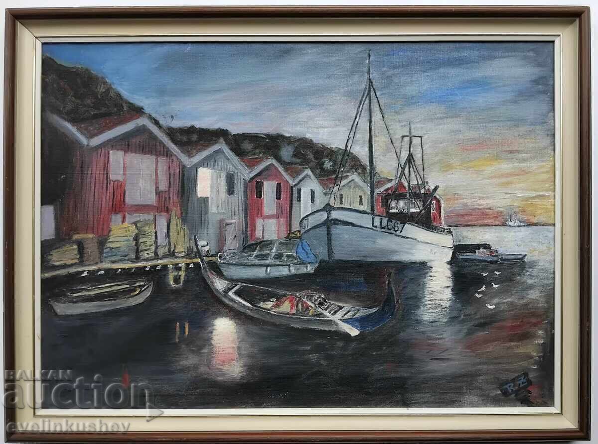 Δημοπρασία Ελαιογραφία 59 x 43 / 65 x 49