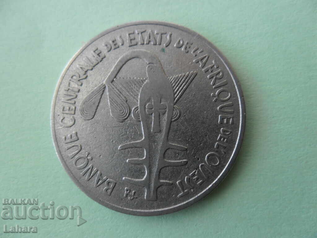 100 Francs 1976 West Africa with price 2.00 BGN | € 1.02