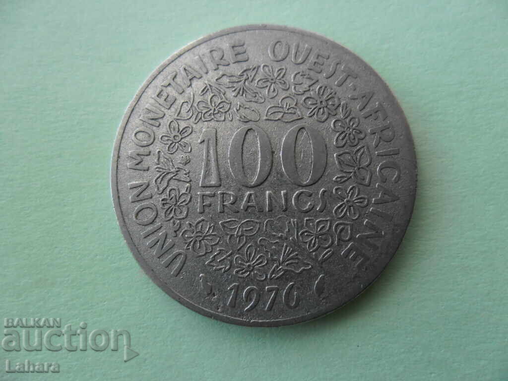 100 франка 1976 г.  Западна африка