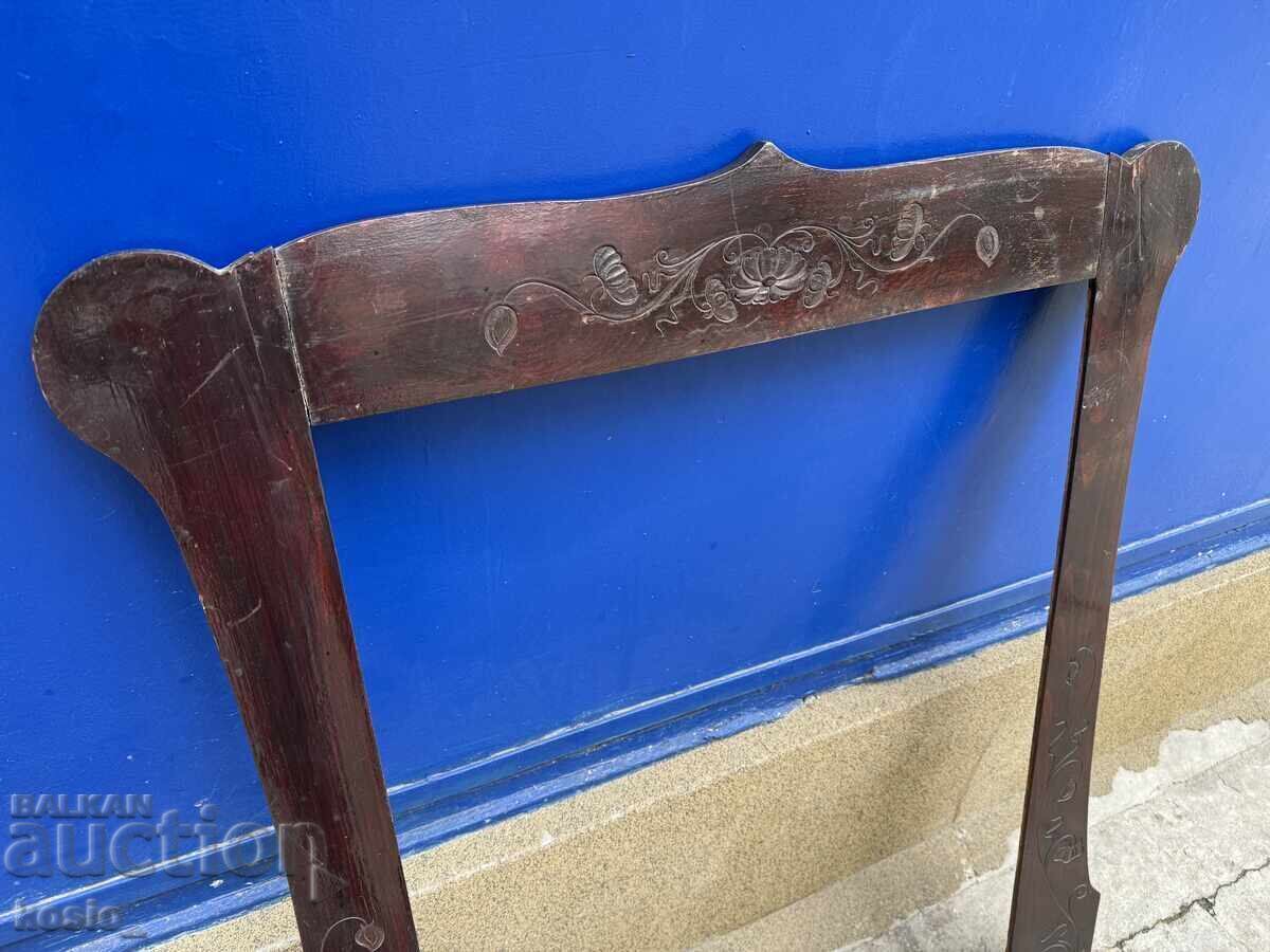 Old large wooden picture frame mirror with price € 35.00 | 68.45 BGN