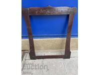 Veche ramă mare din lemn pentru tablou/oglindă