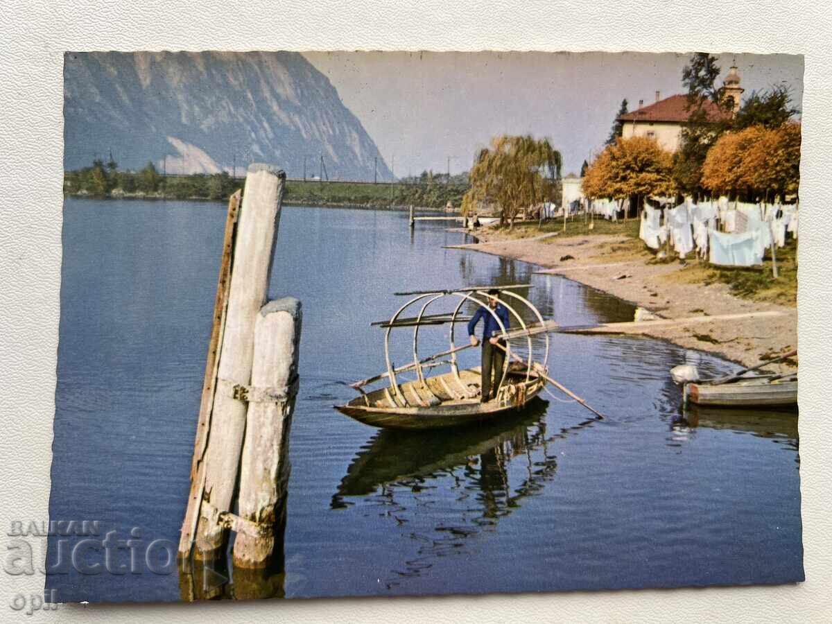 Παλιά Κάρτα - Ιταλία - Μπισόν - Λίμνη Λουγκάνο