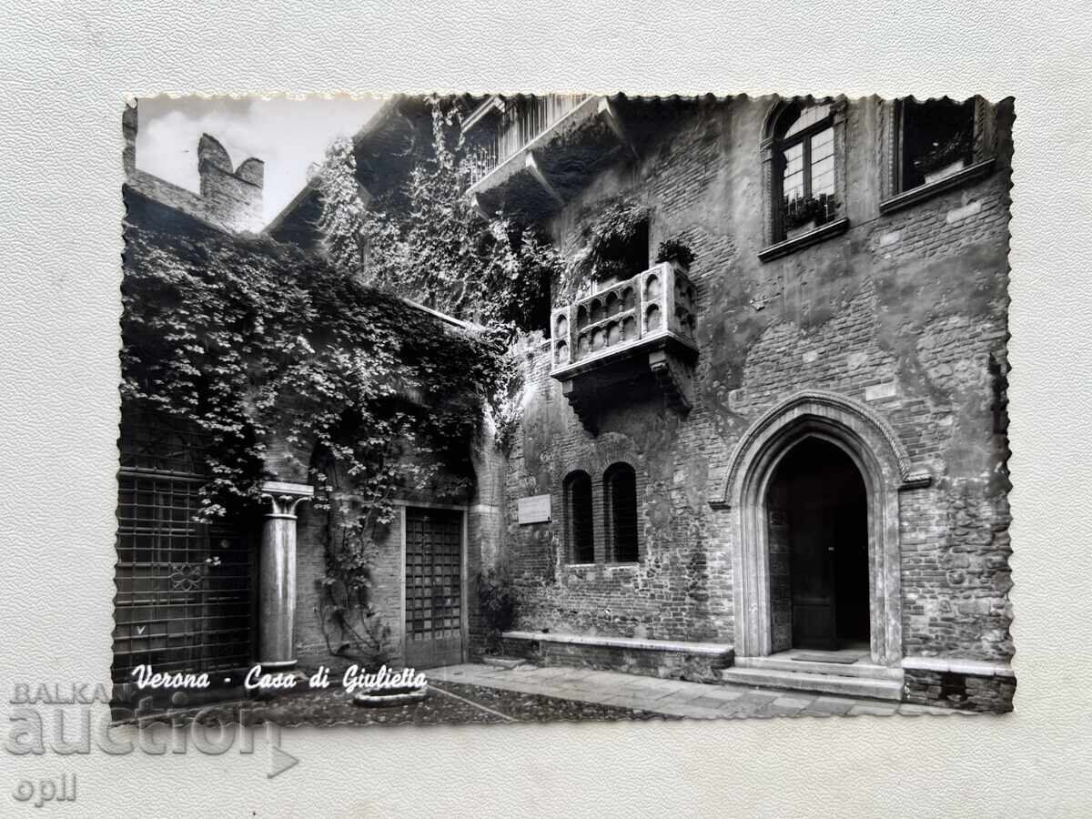 Old Postcard - Italy - Verona - Juliet's House
