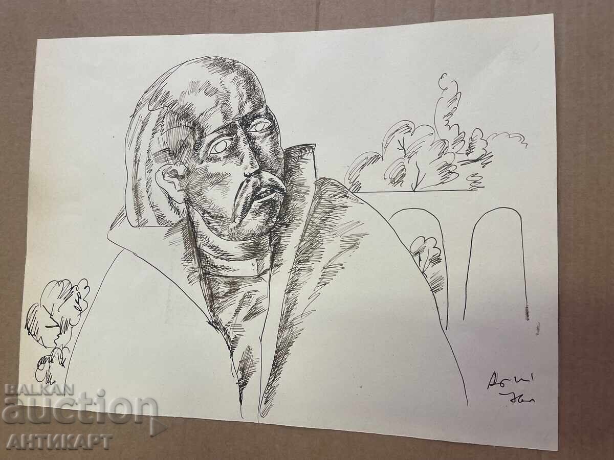 2 mari desene în tuș de Atanas Șarenkov cu preț 129.00 BGN | € 65.96