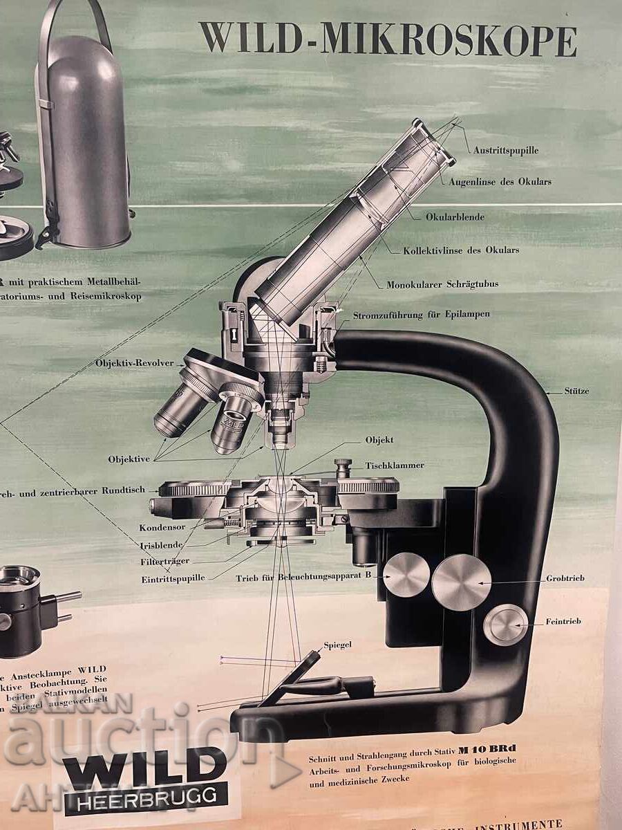2 τμχ. διαφημιστικό πόστερ για θεοδόλιχο και μικροσκόπιο Wild Heerbrugg - 6