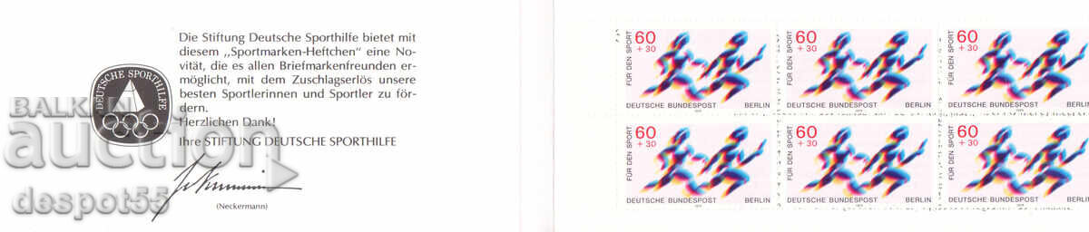 1979. West Germany, Berlin. Sport. Two booklets with price 4.50 BGN | € 2.30 1979. West Germany, Berlin. Sport. Two booklets with price 4.50 BGN | € 2.30