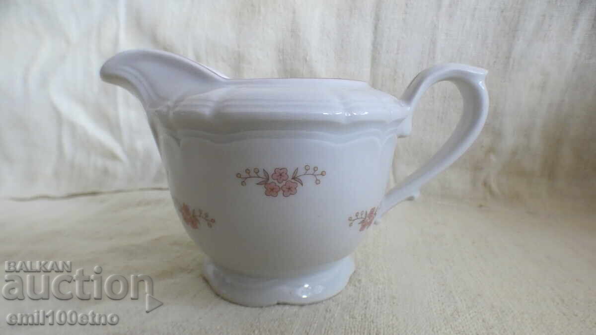 Milk jug Latiere old Bulgarian porcelain SIP with price 15.00 BGN | € 7.67 Milk jug Latiere old Bulgarian porcelain SIP with price 15.00 BGN | € 7.67