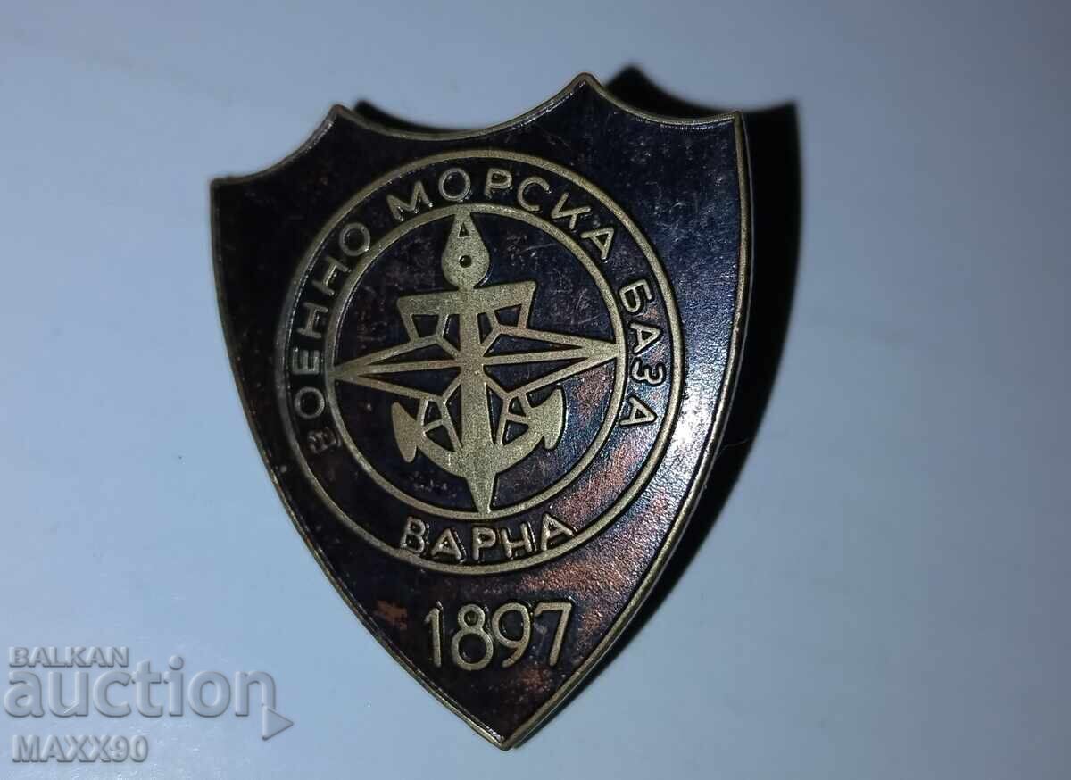 Auction  Badge of the Naval Base Varna