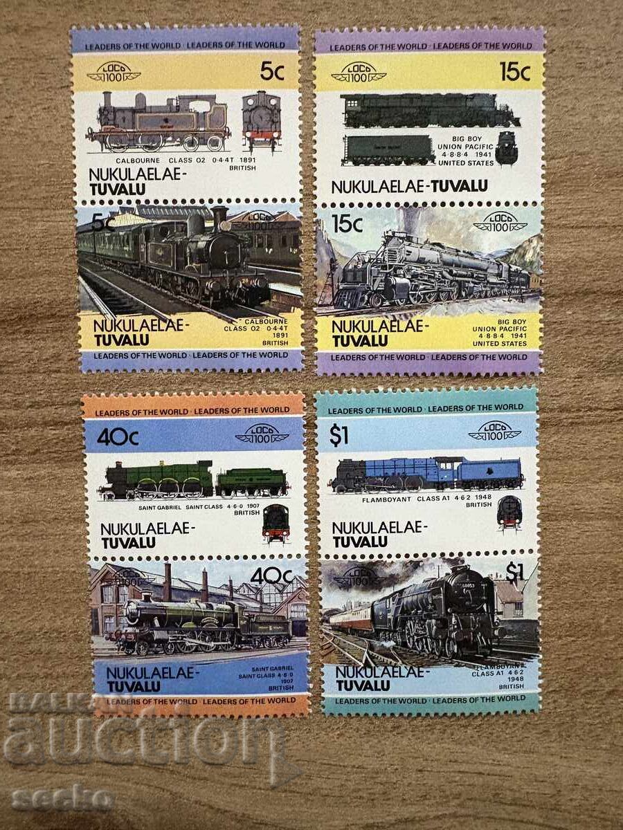 Nukulaelae/Tuvalu - Locomotives (1984) MNH Nukulaelae/Tuvalu - Locomotives (1984) MNH