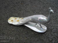 OLD BULGARIAN PORCELAIN PEACOCK