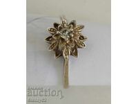 Inel de argint cu filigran și piatră, greutate 1.66 g