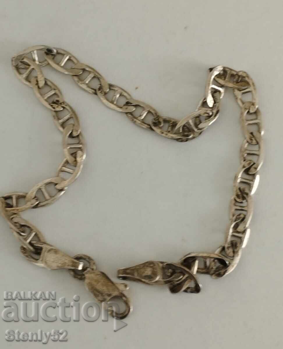 Ασημένιο βραχιόλι 5.16 γρ. μήκος 21 εκ. ασήμι 925