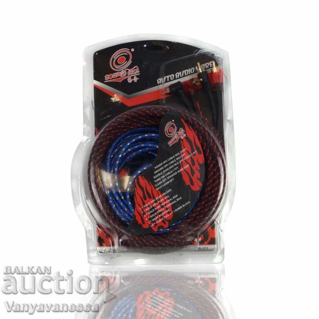 Car amplifier cable set Car amplifier cable set