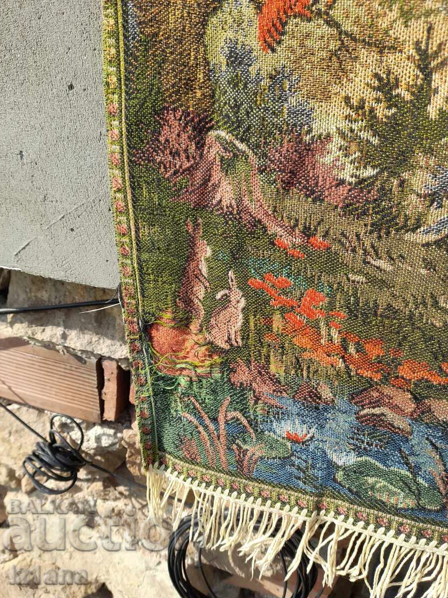 Δημοπρασία Παλιό χαλί Η Κοκκινοσκουφίτσα, επένδυση τοίχου