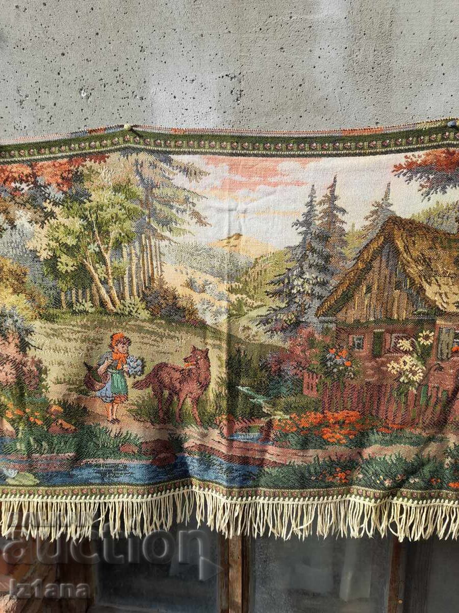 Παράδοση Παλιό χαλί Η Κοκκινοσκουφίτσα, επένδυση τοίχου