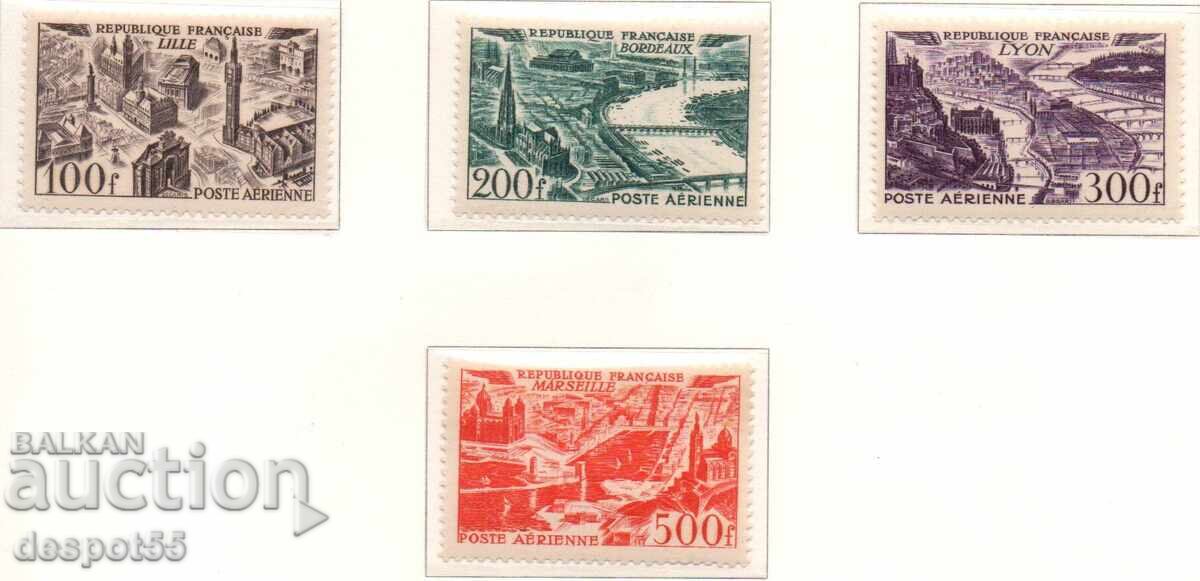1949-50. France. Airmail - Various views.