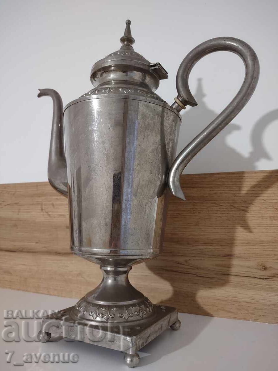 Silver-plated large can, with stamps, Scandinavian 4.04.25 with price 99.00 BGN | € 50.62 Silver-plated large can, with stamps, Scandinavian 4.04.25 with price 99.00 BGN | € 50.62