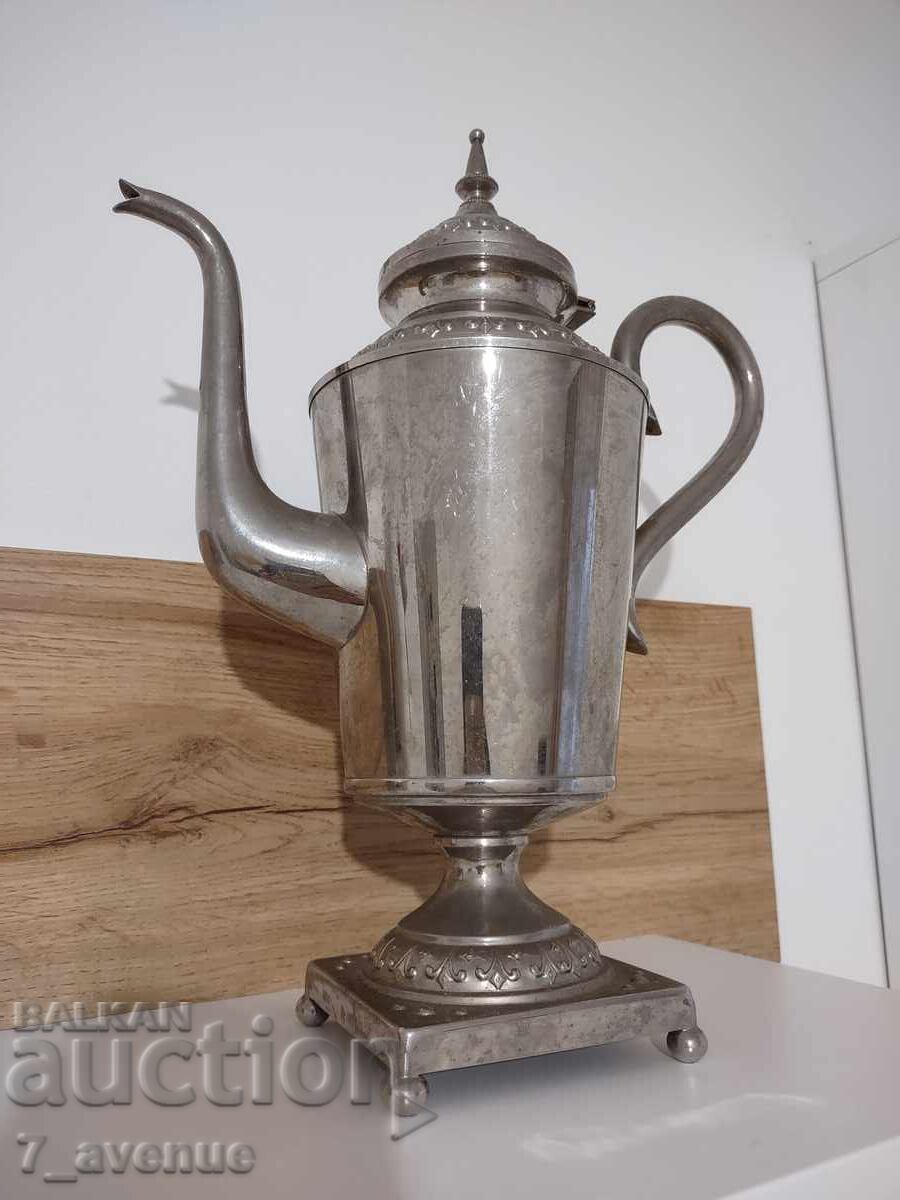 Silver-plated large can, with stamps, Scandinavian 4.04.25 Silver-plated large can, with stamps, Scandinavian 4.04.25