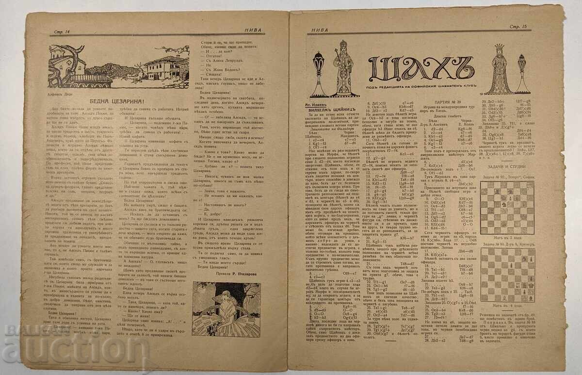 1931 NIVA Magazine Kingdom of Bulgaria Newspaper Carries Grapes - 6