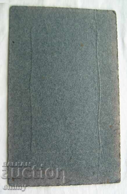 Auction Old cardboard photo - young family, couple Auction Old cardboard photo - young family, couple