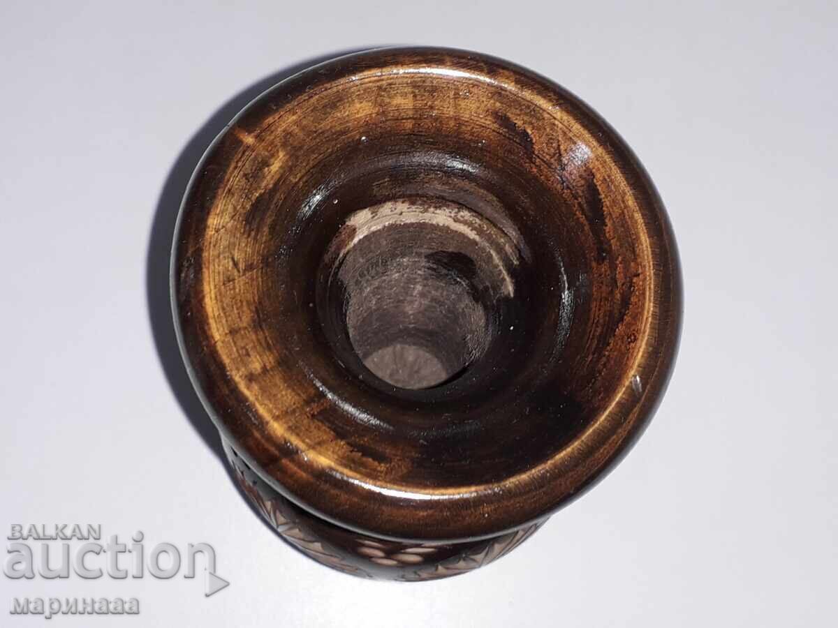 Auction OLD VASE. WOOD. 659 GR Auction OLD VASE. WOOD. 659 GR