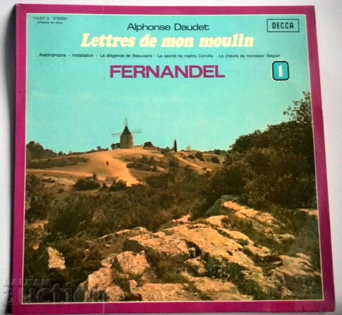 Fernandel грамофонна плоча - Les Lettres De Mon Moulin Fernandel грамофонна плоча - Les Lettres De Mon Moulin
