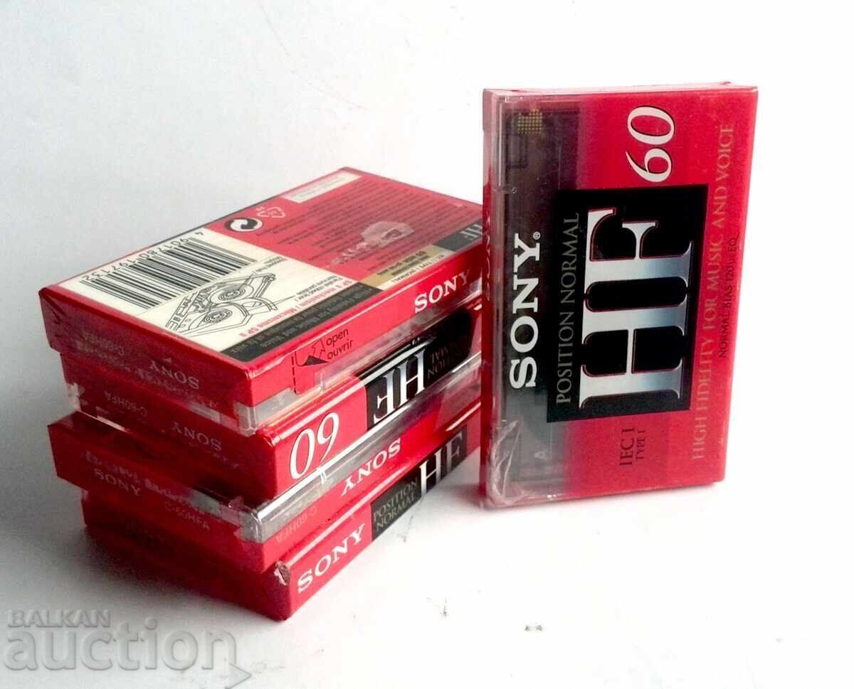 Κασέτες ήχου Sony ολοκαίνουργιες, 5 τεμάχια