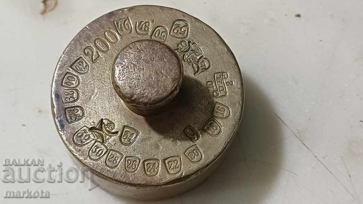 Παλιά ζυγαριά από ζύγι, εξαγία - 200γρ με τιμή 35.00 BGN | € 17.90