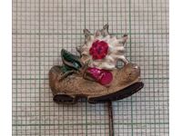 Vechi insignă Gheată cu floare de colț