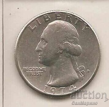 1І4 долар САЩ 1974 г. D* с цена 1.30 лв. | € 0.66 1І4 долар САЩ 1974 г. D* с цена 1.30 лв. | € 0.66