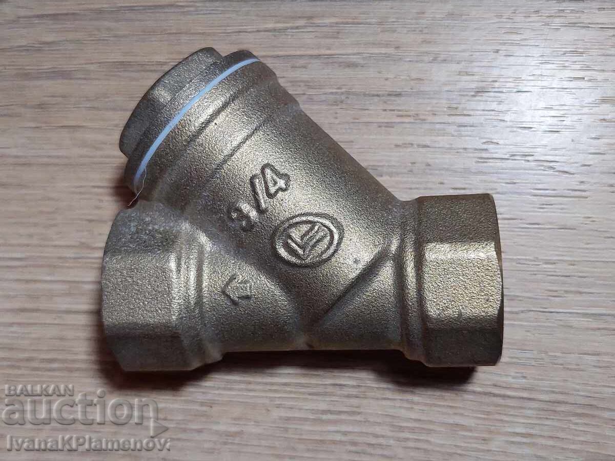 New 3/4 inch bronze water filter